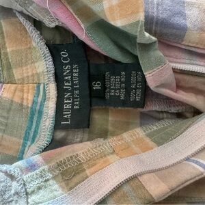 Ralph Lauren Pastel Plaid Shorts